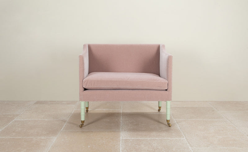 Brighton armchair with painted legs