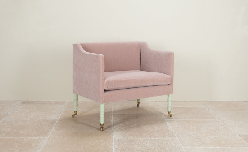 Brighton armchair with painted legs