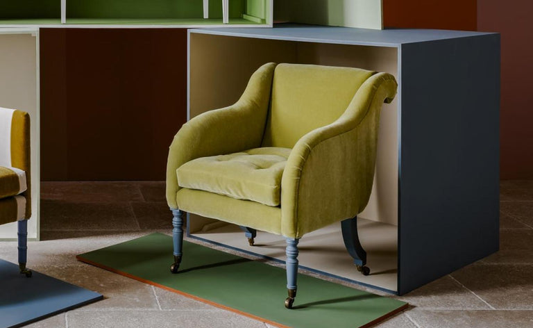 Ebury Armchair with painted legs