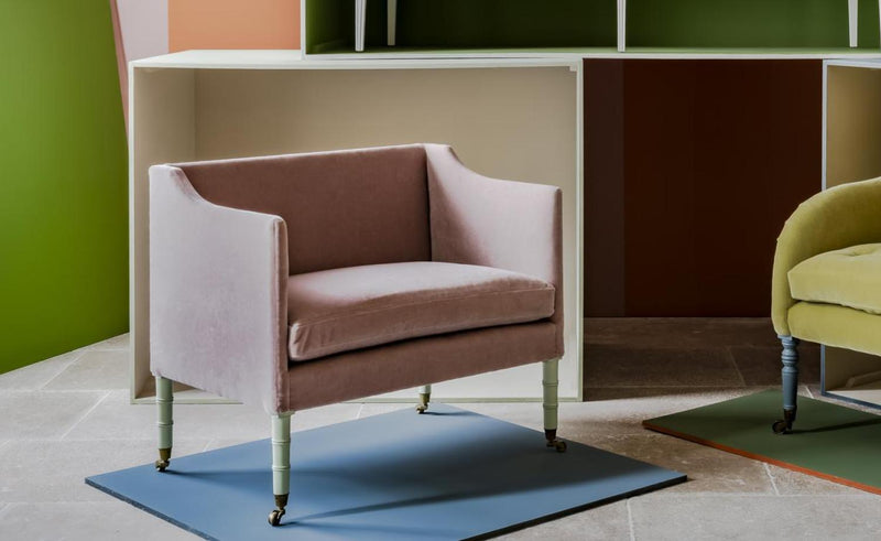 Brighton armchair with painted legs