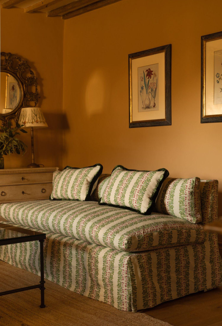 The Thyme Slipper Sofa in Radish | Thyme & Bertioli x Lorfords Contemporary