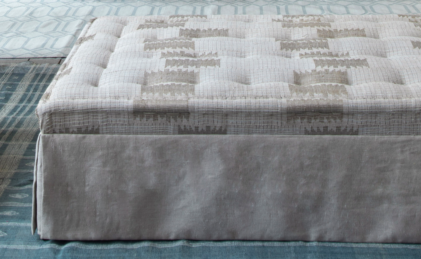 TP Ottoman with Skirt Luxury Ottoman by Lorfords