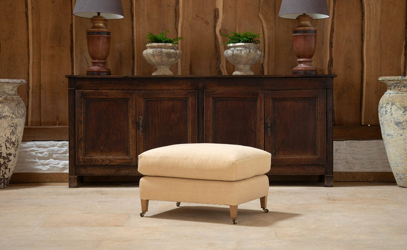 The Hampton Footstool - A traditional footstool to match our armchairs and sofas 