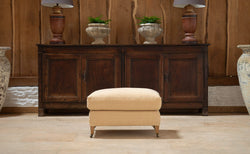 The Hampton Footstool - A versatile feather and down footstool