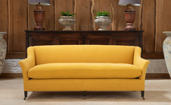 The Traditional Elmstead Sofa - An English sofa covered in hand dyed linen